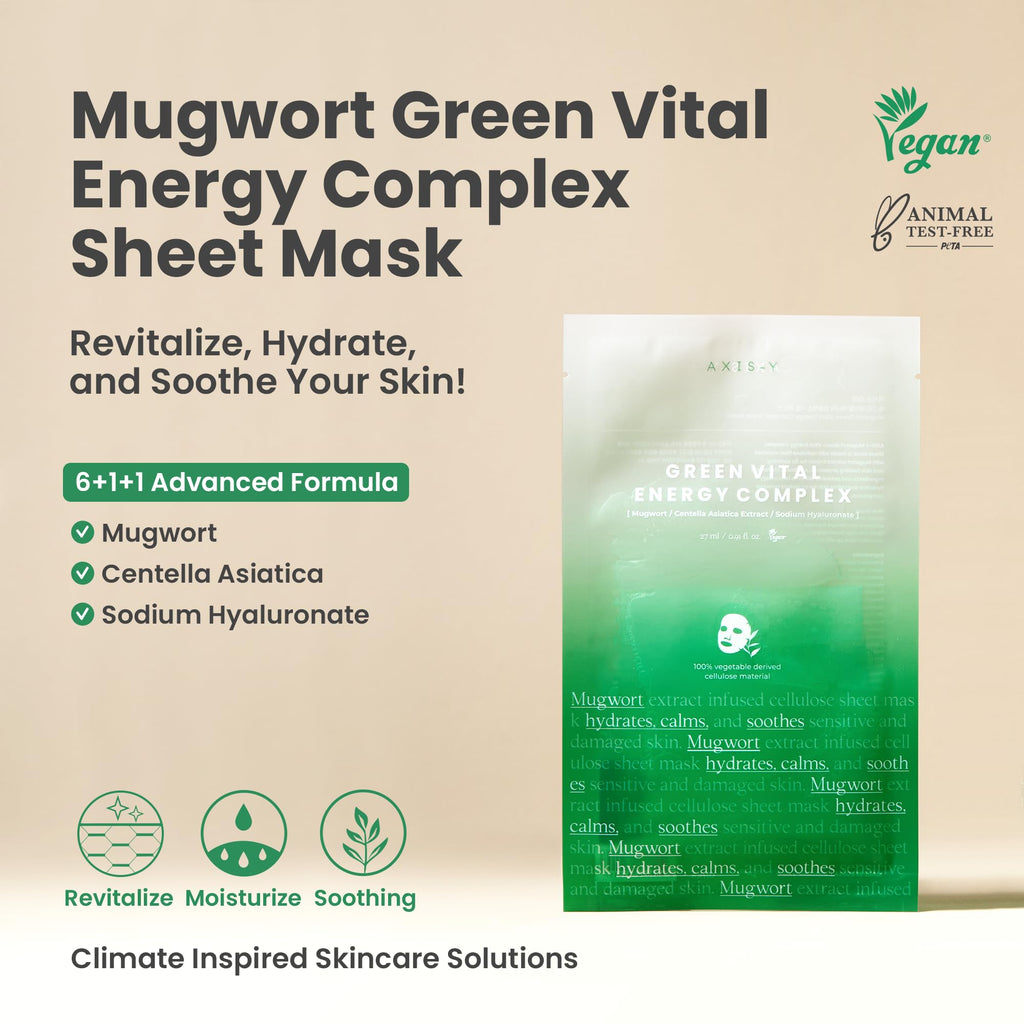 AXIS-Y Green Vital Energy Complex Mask Regenerating Fabric Face Mask