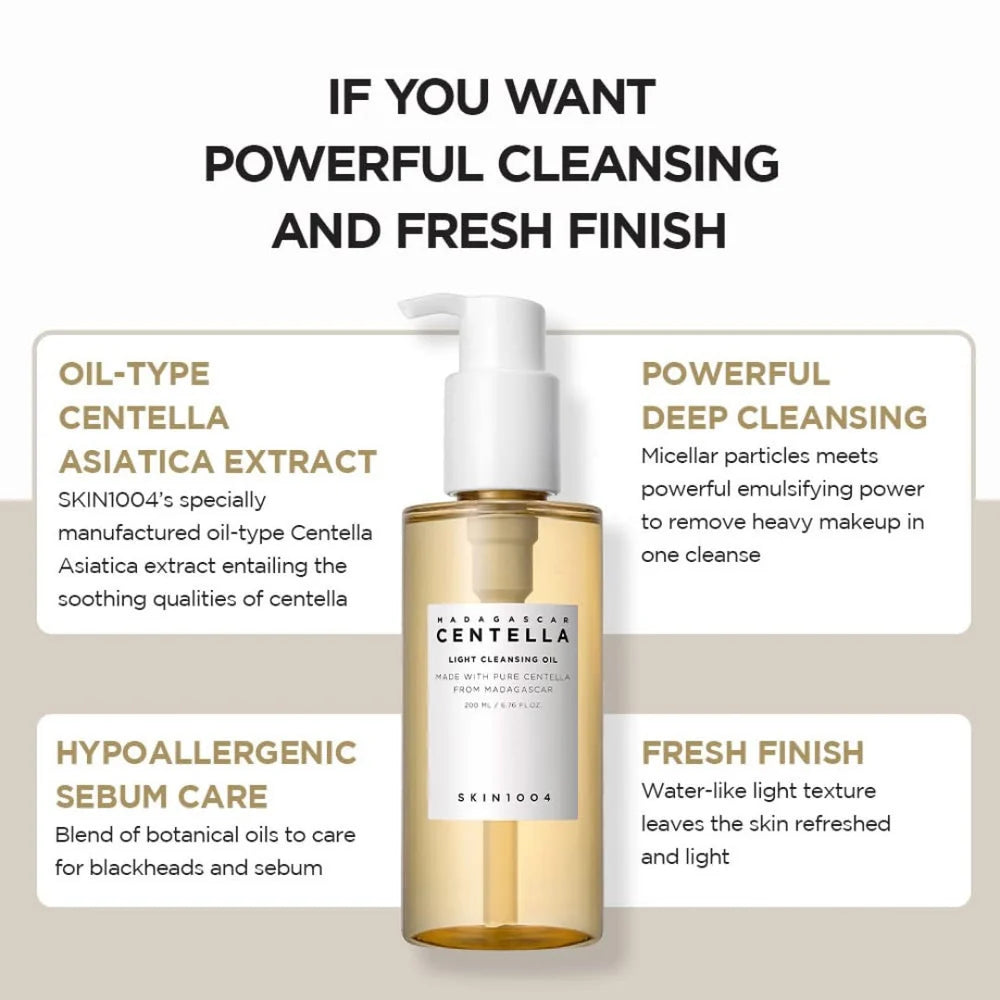 SKIN1004 - CENTELLA LIGHT CLEANSING OIL