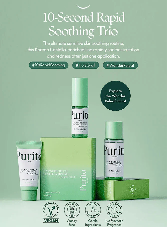 PURITO SEOUL - Wonder Releaf Centella Mini Kit Unscented